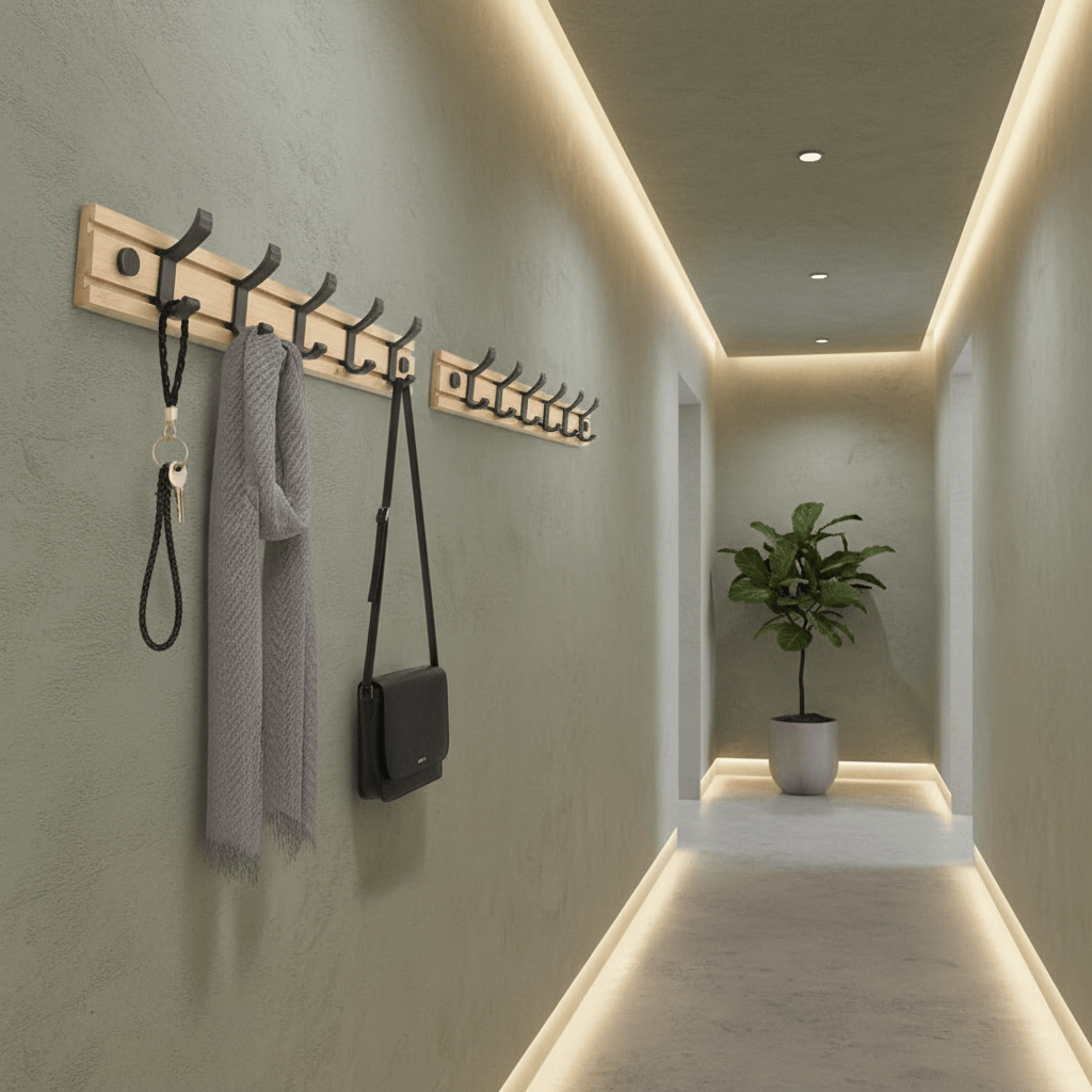 Patère bambou 60mm profondeur finition soignée