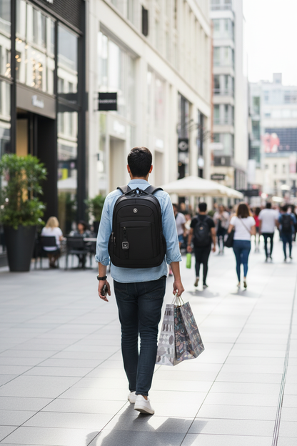 Personne faisant du shopping