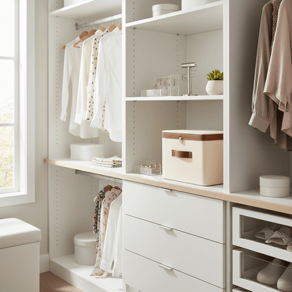 Petite boîte coton-lin pour accessoires