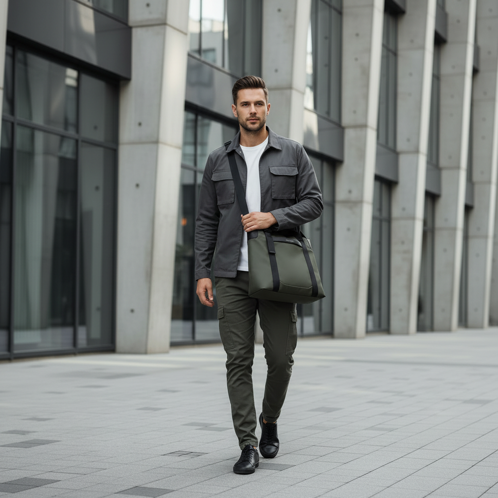 Porté crossbody en ville