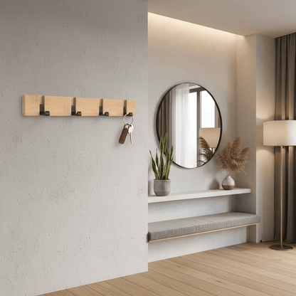 Porte-clés bambou design fonctionnel contemporain