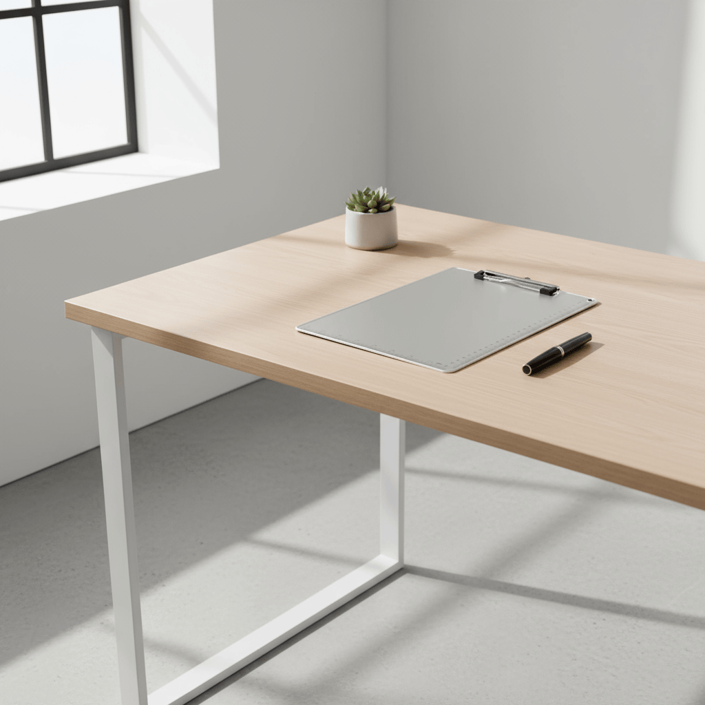 Porte-documents A4 en aluminium argenté