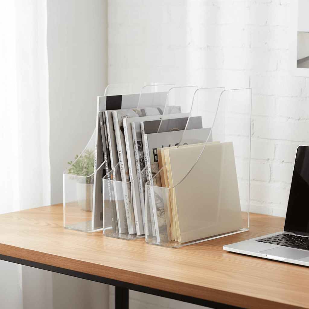 Porte-documents acrylique transparent domicile