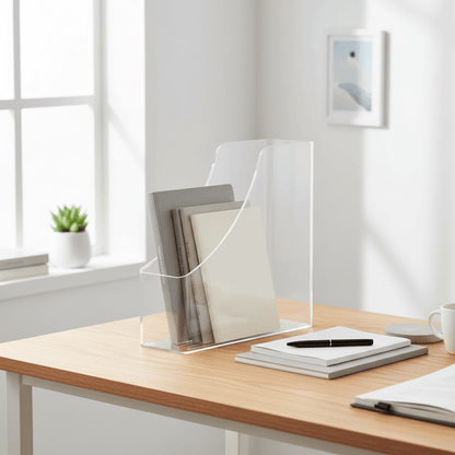 Porte-documents acrylique transparent étudiant