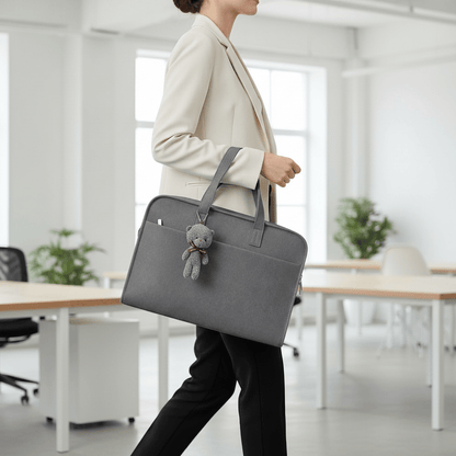 Porte-Documents gris porté