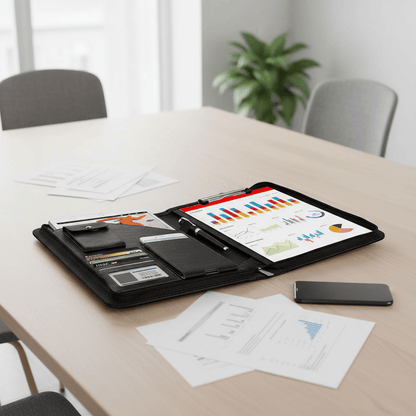 Porte-documents noir réunion