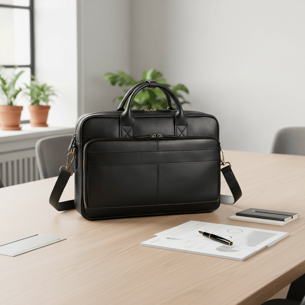Porte-documents noir réunion