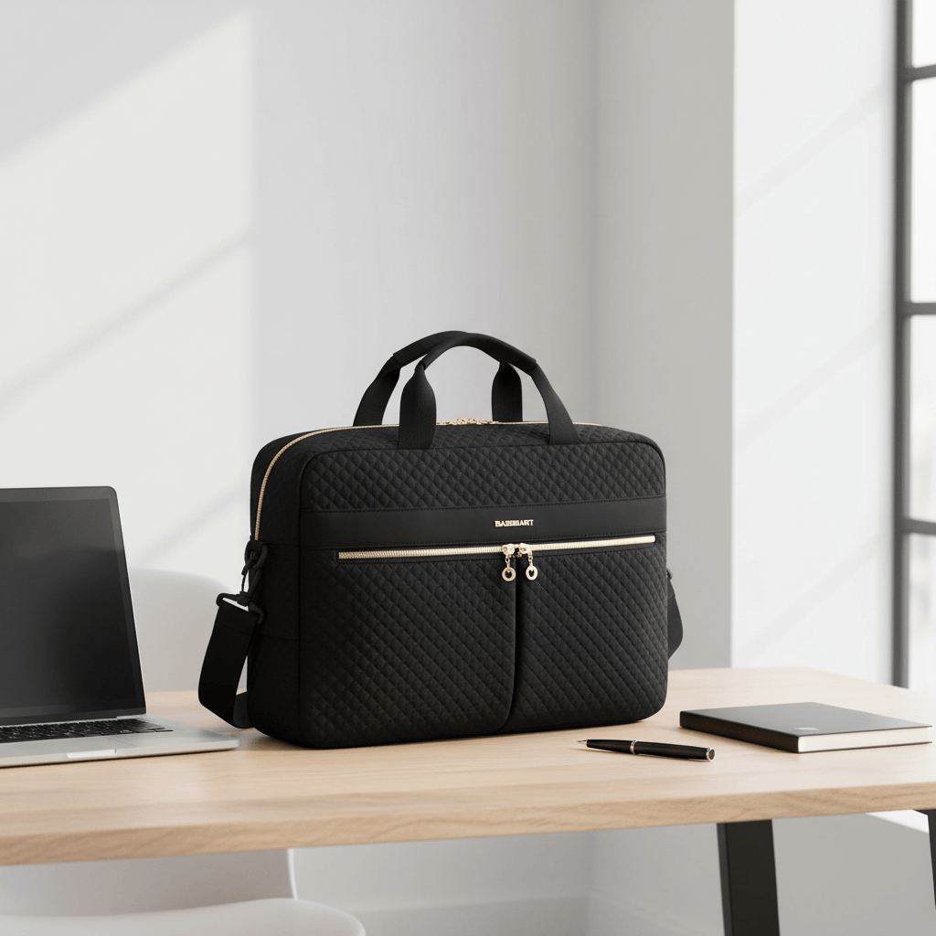 Porte-Documents noir sur bureau