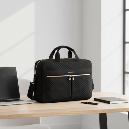 Porte-Documents noir sur bureau