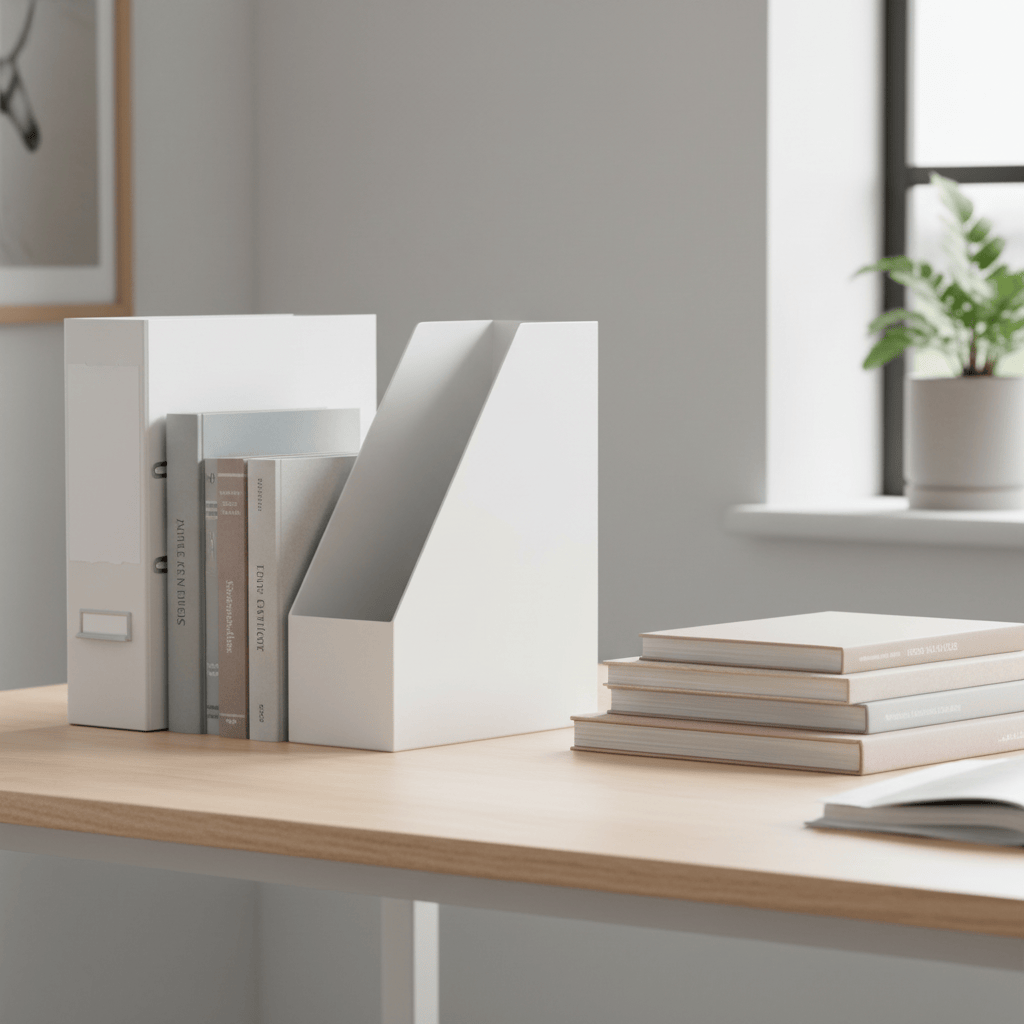 Porte-revues blanc modulaire pro