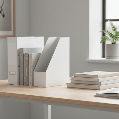 Porte-revues blanc modulaire pro