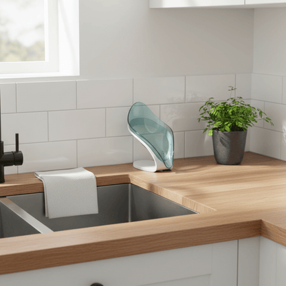 Porte-savon dans cuisine scandinave