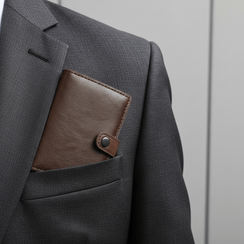Portefeuille dans une veste de costume