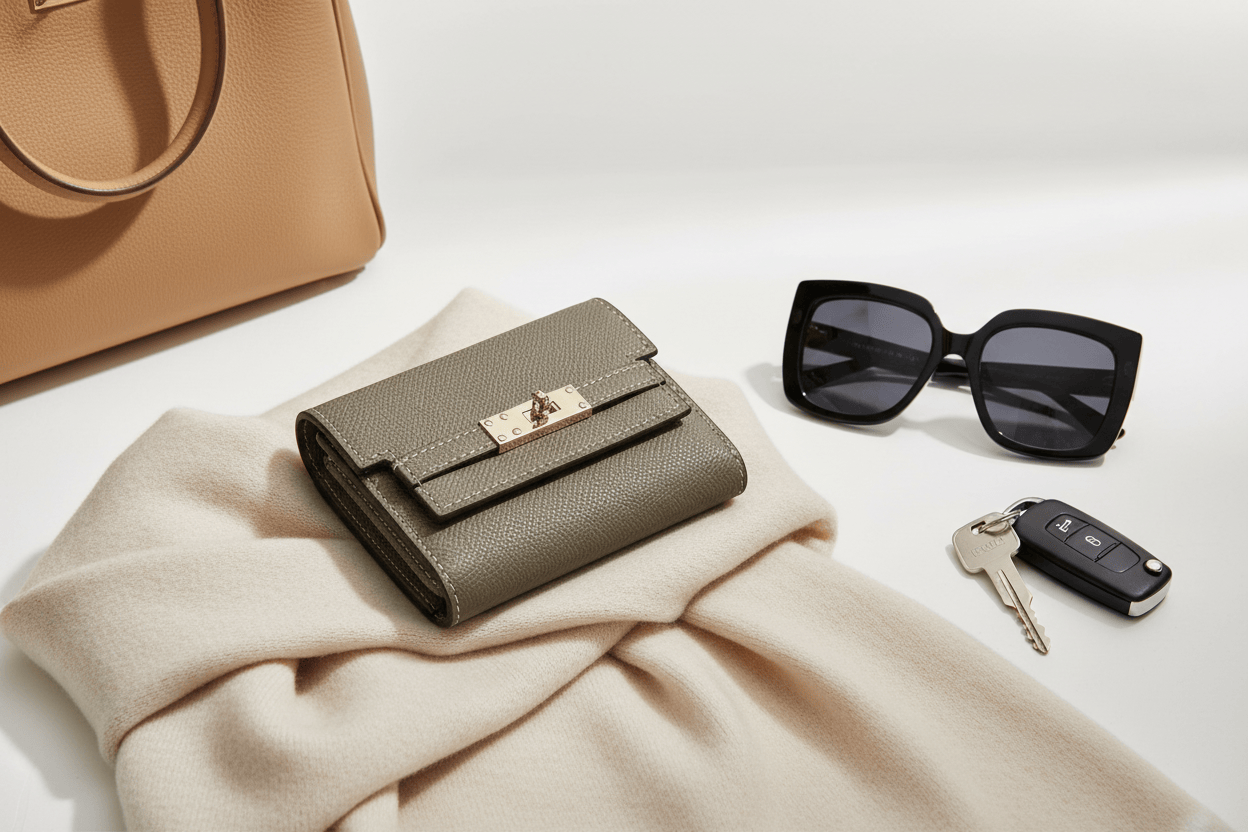 Portefeuille gris lifestyle