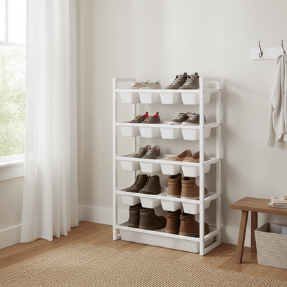 Rangement dans un mudroom