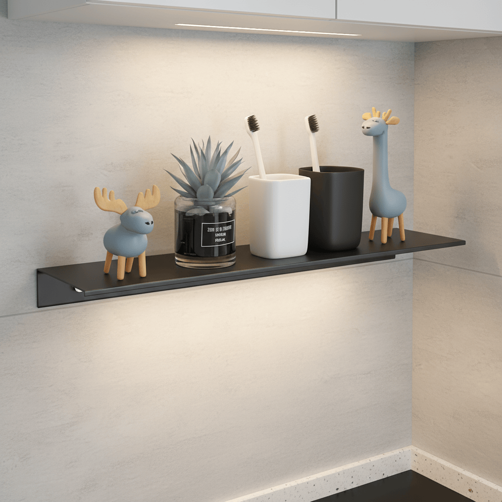 Rangement mural noir pour épices