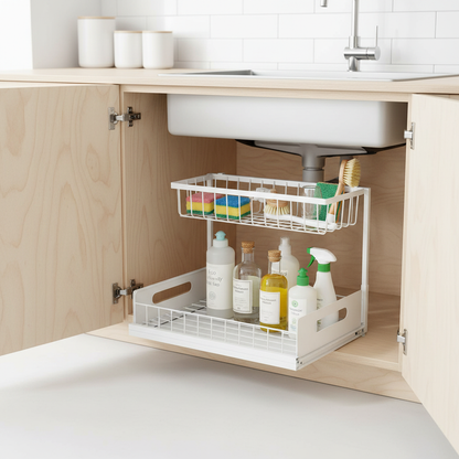 Rangement sous évier en cuisine