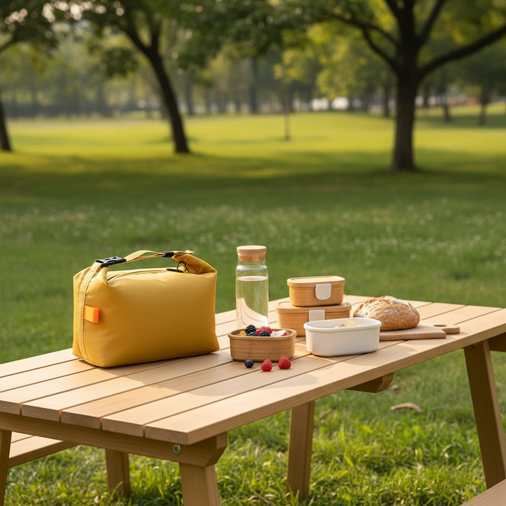 Sac isotherme bento en pique-nique