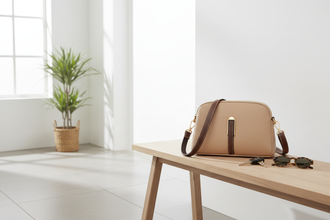 Sac sur banc d'entrée