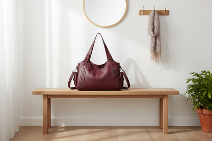 Sac sur banc d'entrée