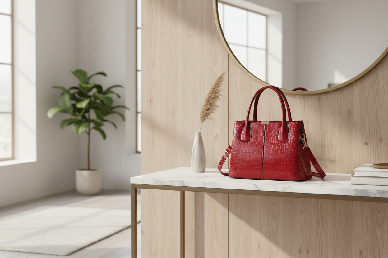 Sac sur marbre - Intérieur minimaliste