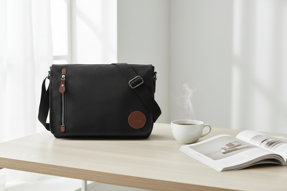 Sac sur surface en bois