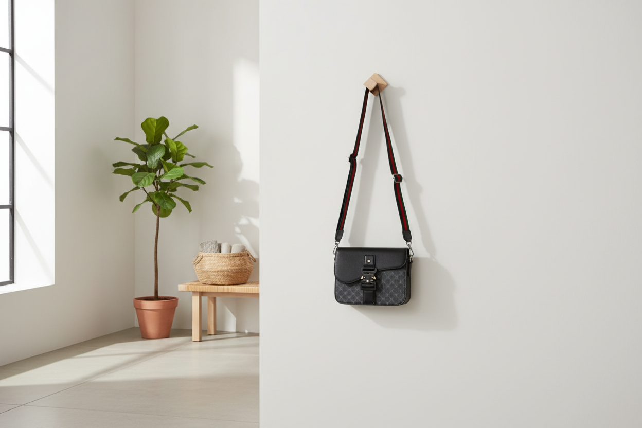 Sac suspendu à l'entrée