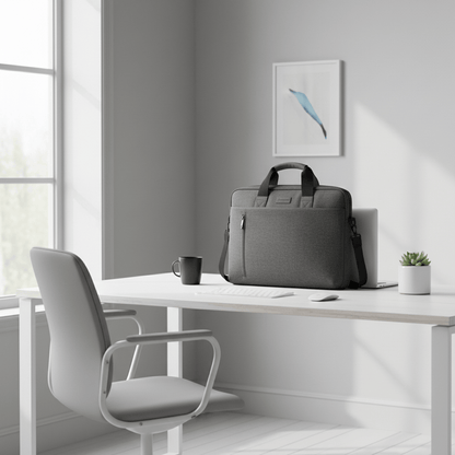 Sacoche canvas gris foncé élégant