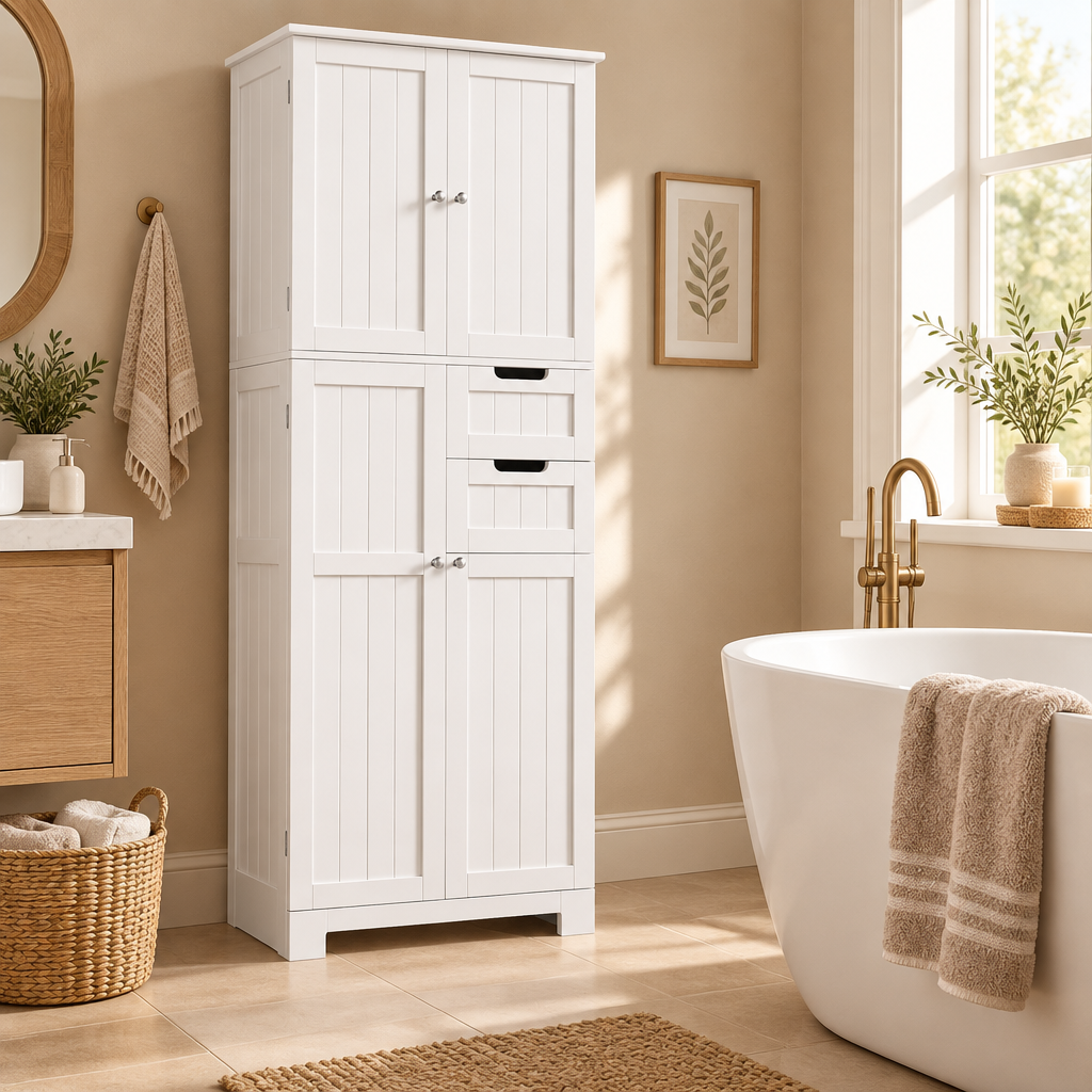 Salle de bain moderne avec baignoire