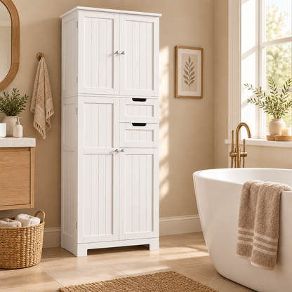 Salle de bain moderne avec baignoire
