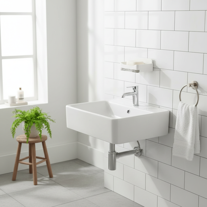 Salle de bain nordique minimaliste