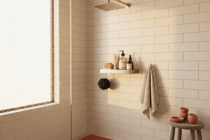 Salle de bain terracotta