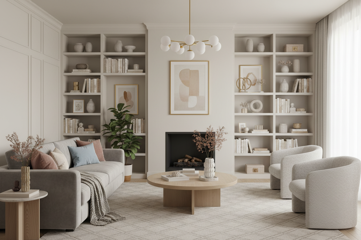 Salon élégant - Harmonie décorative