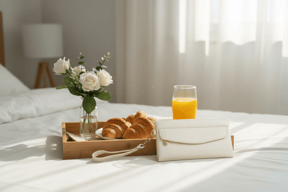 Scène brunch - Portefeuille blanc