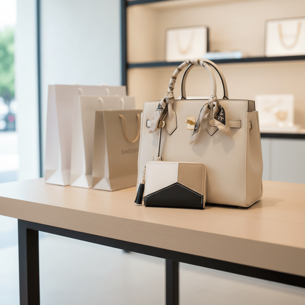 Scène shopping chic