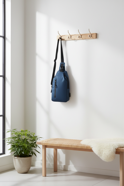 Suspendu au portemanteau