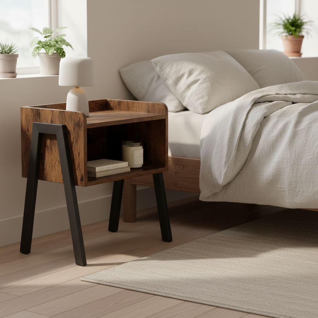 Table de chevet – Chambre scandinave