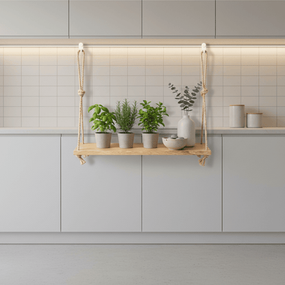 Étagère 1 niveau avec herbes aromatiques