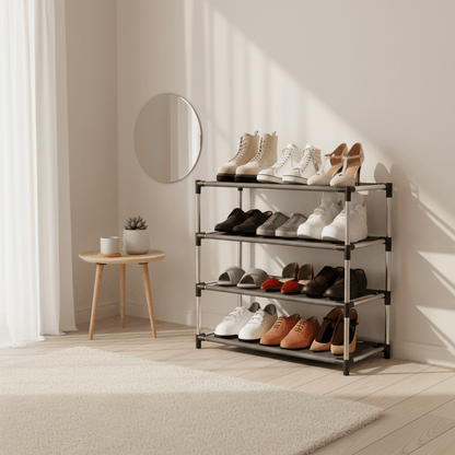 Étagère dans un coin chambre