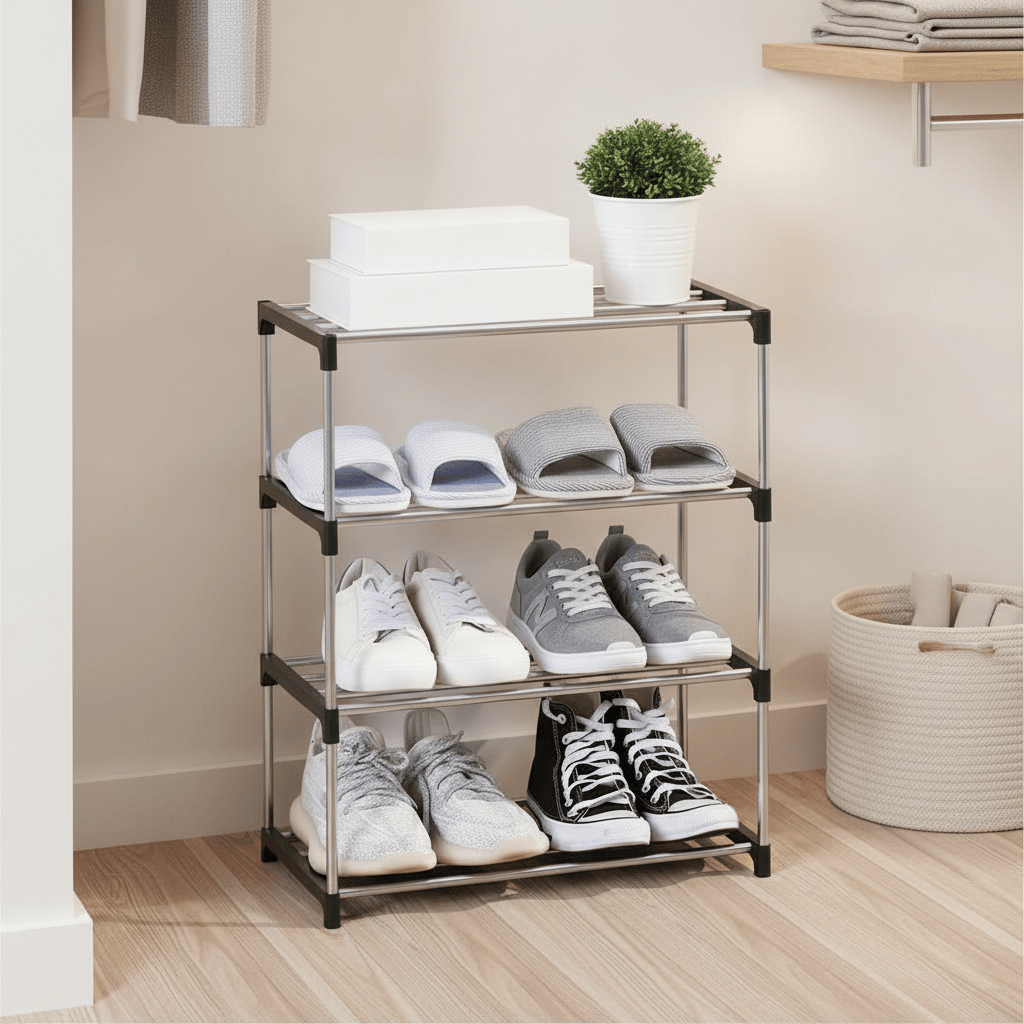 Étagère dans un placard de chambre