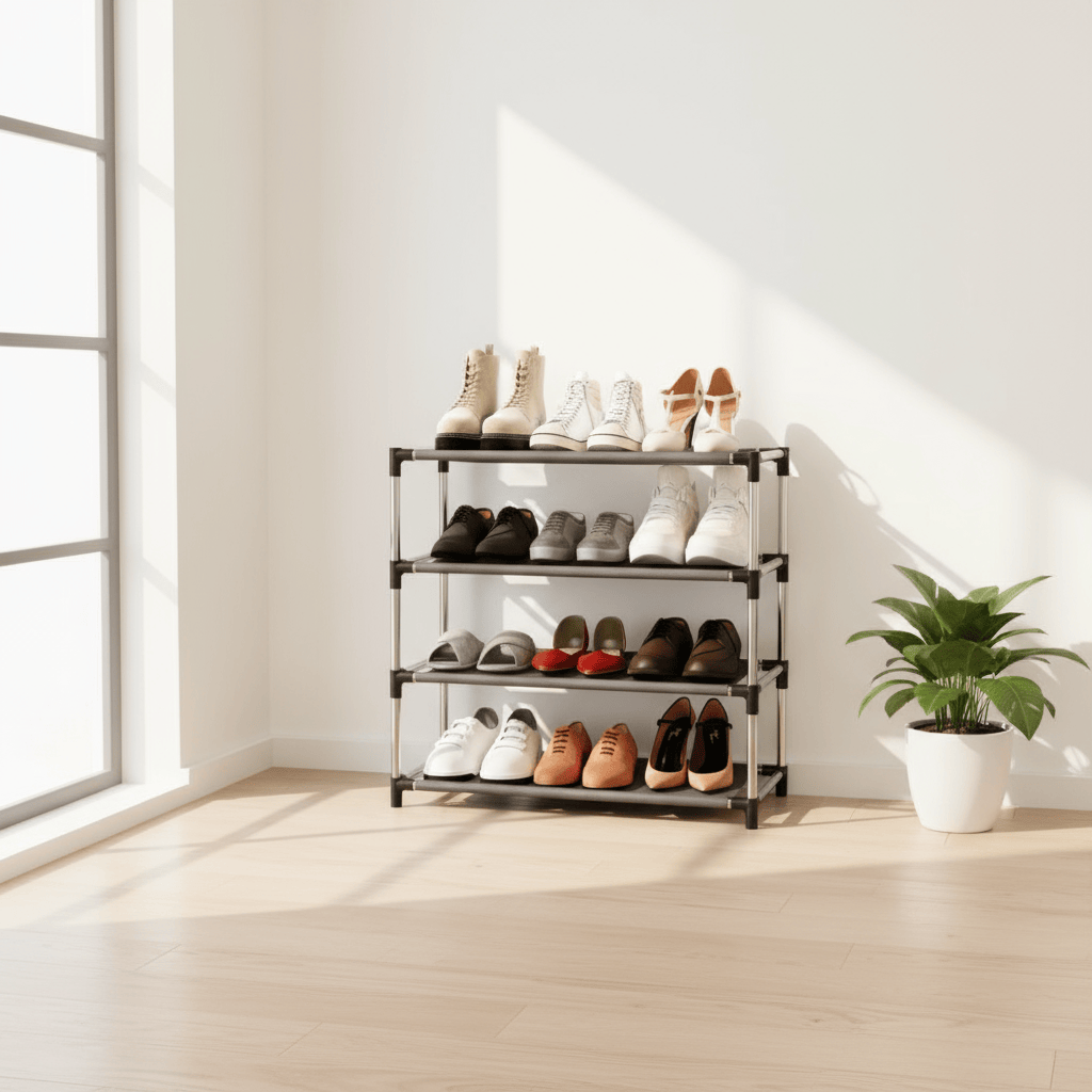 Étagère dans une entrée moderne