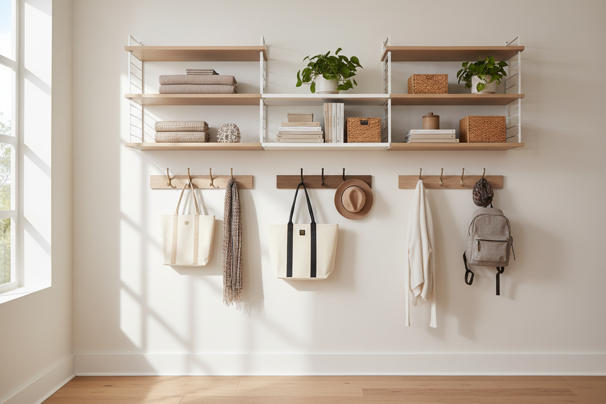 Étagères murales et crochets élégants