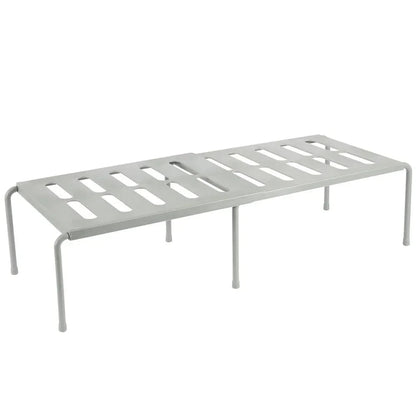 Étagère Extensible de Rangement Cuisine en ABS Gris - Organiseur d'Épices et Accessoires