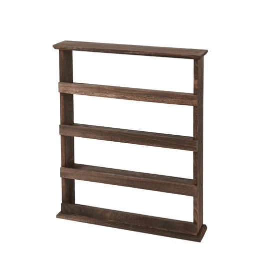 Étagère Murale Cuisine – Bois 4 Niveaux, Rangement à Épices