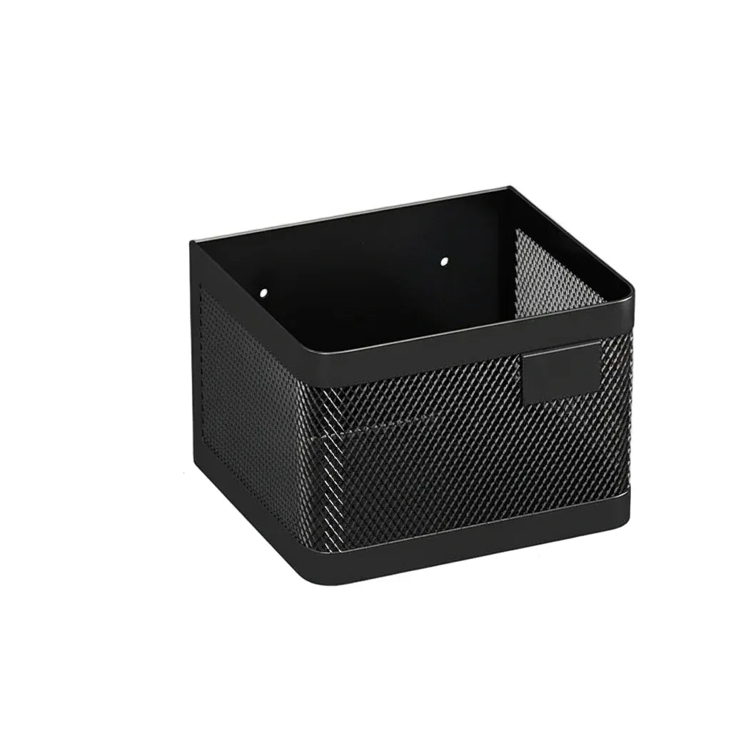Étagère Murale Cuisine Magnétique – Rangement Pratique pour Réfrigérateur noir