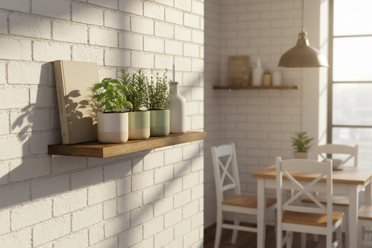 Étagère Murale Flottante Bois – Rangement Design Invisible & Moderne 1.