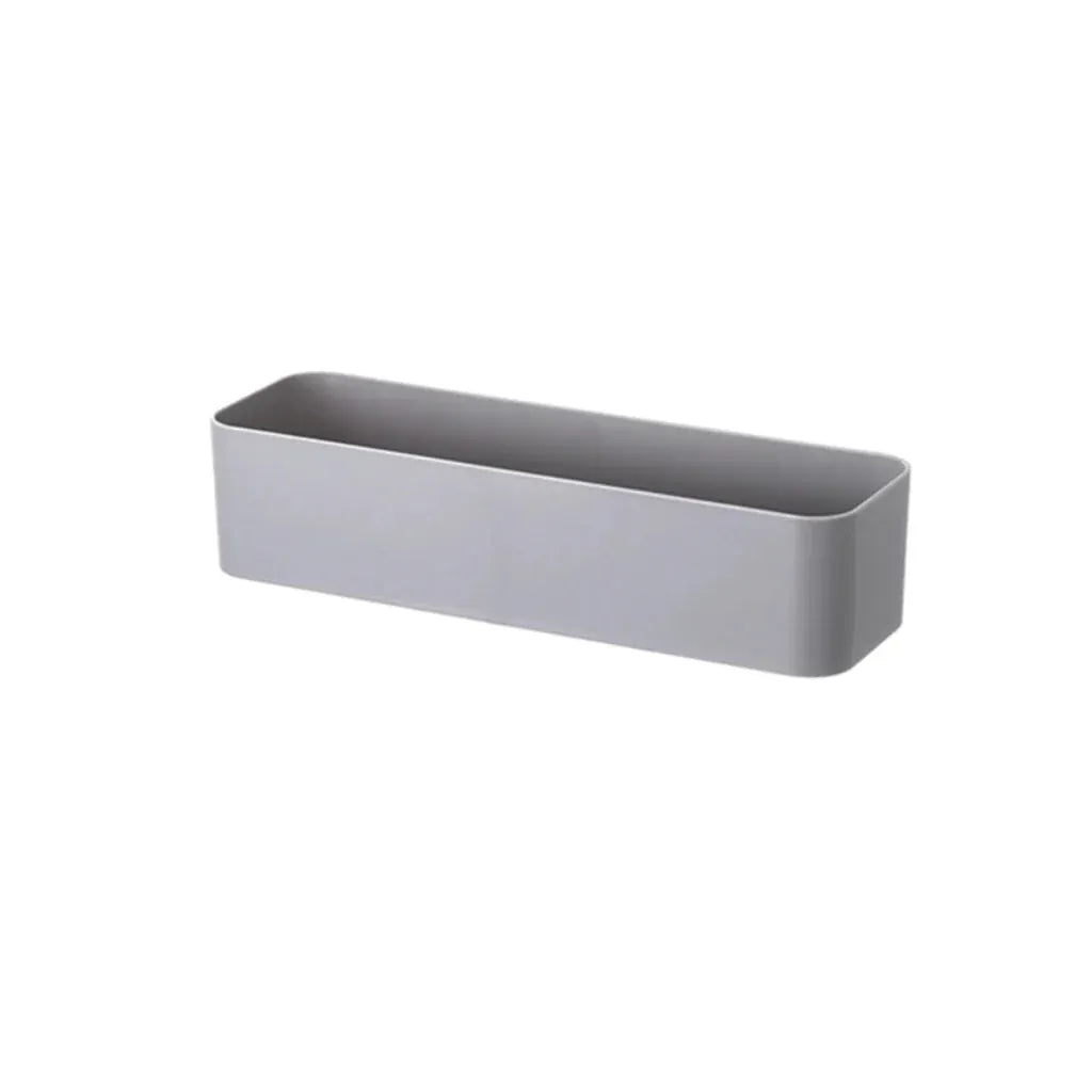 Étagère Murale Salle de Bain – Boîte de Rangement Adhésive pour Organisation Murale Gris Grand