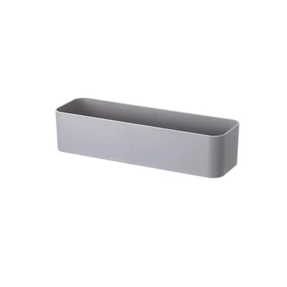 Étagère Murale Salle de Bain – Boîte de Rangement Adhésive pour Organisation Murale Gris Grand