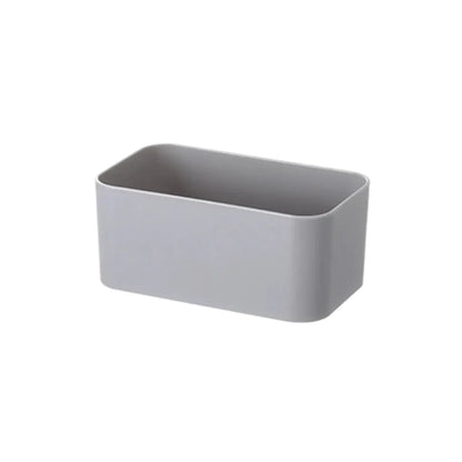 Étagère Murale Salle de Bain – Boîte de Rangement Adhésive pour Organisation Murale Gris Petit