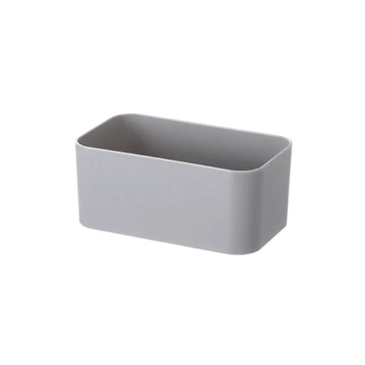 Étagère Murale Salle de Bain – Boîte de Rangement Adhésive pour Organisation Murale Gris Petit